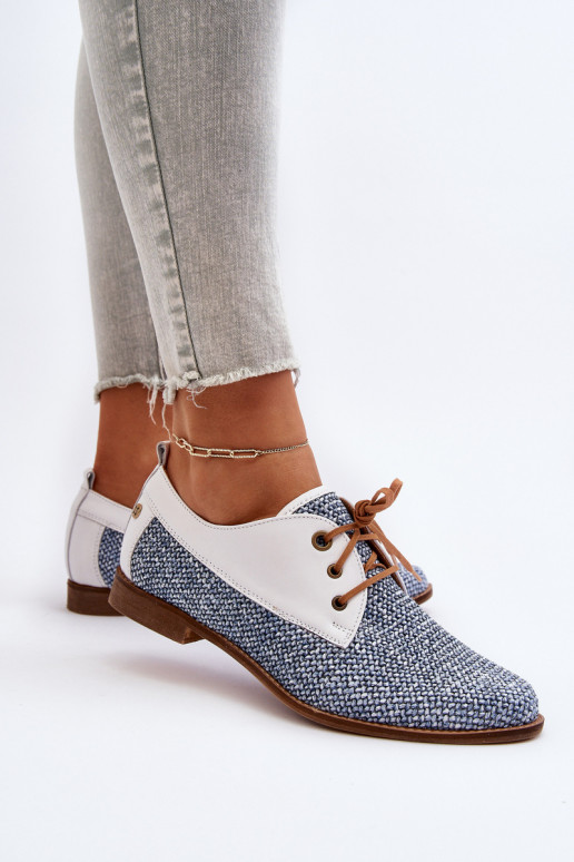 Peau chaussures Féminin avec des talons larges Il fautciejka 06461-17 couleur bleue Peau chaussures Féminin avec des talons larges Il fautciejka 06461-17 couleur bleue