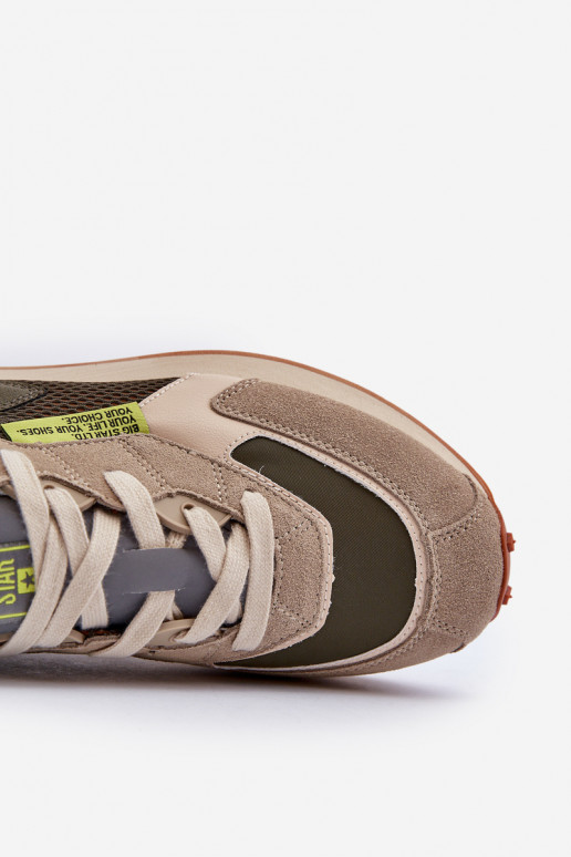 baskets Chaussures modèle baskets Mâle Memory Foam System Big Star NN174345 couleur kaki