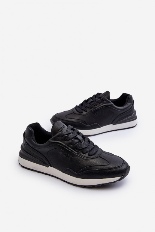 Chaussures modèle baskets Mâle Peau BIG STAR NN174287 couleur noire Chaussures modèle baskets Mâle Peau BIG STAR NN174287 couleur noire