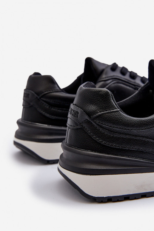 Chaussures modèle baskets Mâle Peau BIG STAR NN174287 couleur noire Chaussures modèle baskets Mâle Peau BIG STAR NN174287 couleur noire