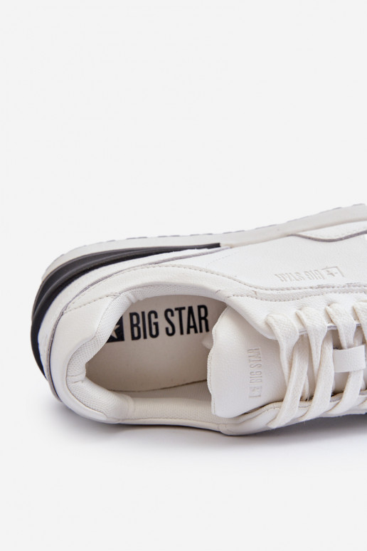 Chaussures modèle baskets Mâle Peau BIG STAR NN174288 couleur blanche Chaussures modèle baskets Mâle Peau BIG STAR NN174288 couleur blanche
