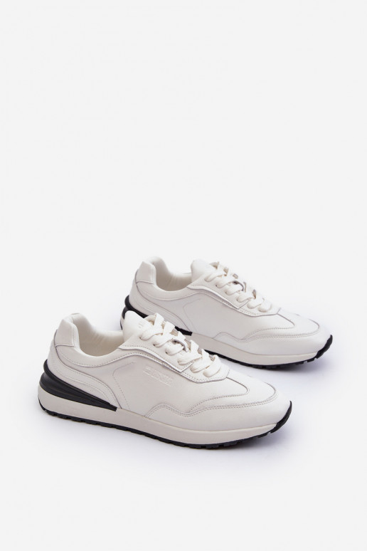 Chaussures modèle baskets Mâle Peau BIG STAR NN174288 couleur blanche Chaussures modèle baskets Mâle Peau BIG STAR NN174288 couleur blanche