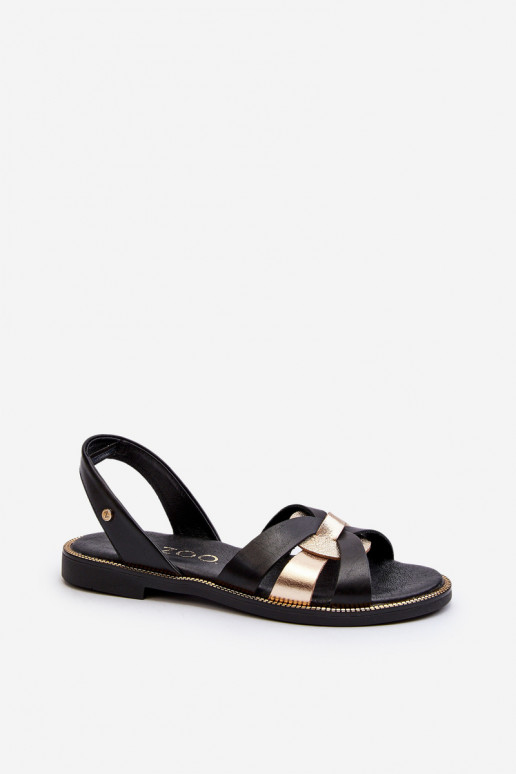 Zazoo 40382 Sandales pour femmes Peau couleur noire Zazoo 40382 Sandales pour femmes Peau couleur noire