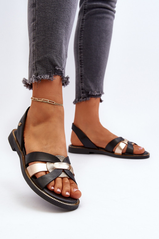 Zazoo 40382 Sandales pour femmes Peau couleur noire Zazoo 40382 Sandales pour femmes Peau couleur noire