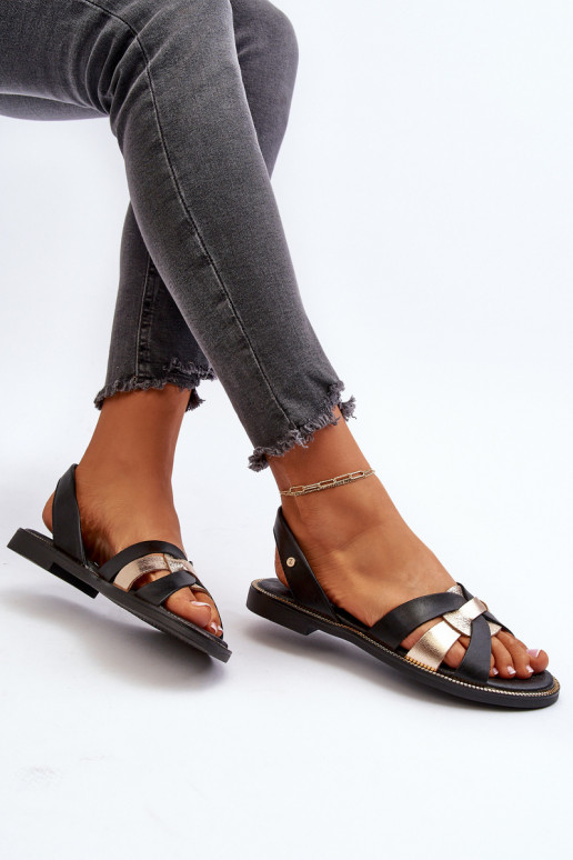 Zazoo 40382 Sandales pour femmes Peau couleur noire Zazoo 40382 Sandales pour femmes Peau couleur noire