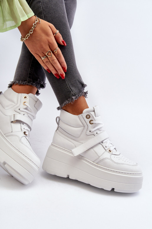 Zazoo 3450 Peau Chaussures modèle baskets Féminin couleur blanche Zazoo 3450 Peau Chaussures modèle baskets Féminin couleur blanche