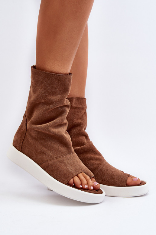 Zazoo 3441 Sandales femme en daimCholeÀka marron Zazoo 3441 Sandales femme en daimCholeÀka marron