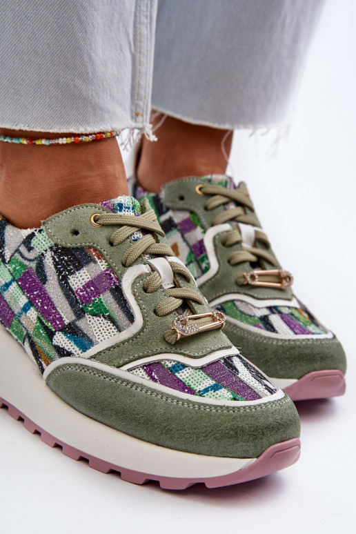 Peau Chaussures modèle baskets Féminin avec une plateforme Il fautciejka 06390-09 SeledynoÀe Peau Chaussures modèle baskets Féminin avec une plateforme Il fautciejka 06390-09 SeledynoÀe