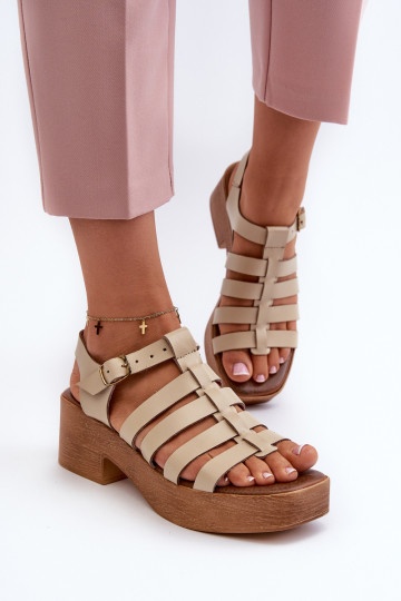 Sandales pour femmes Zazoo 40410 couleur sable
