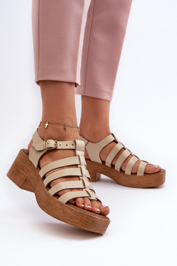 Sandales pour femmes Zazoo 40410 couleur sable 2