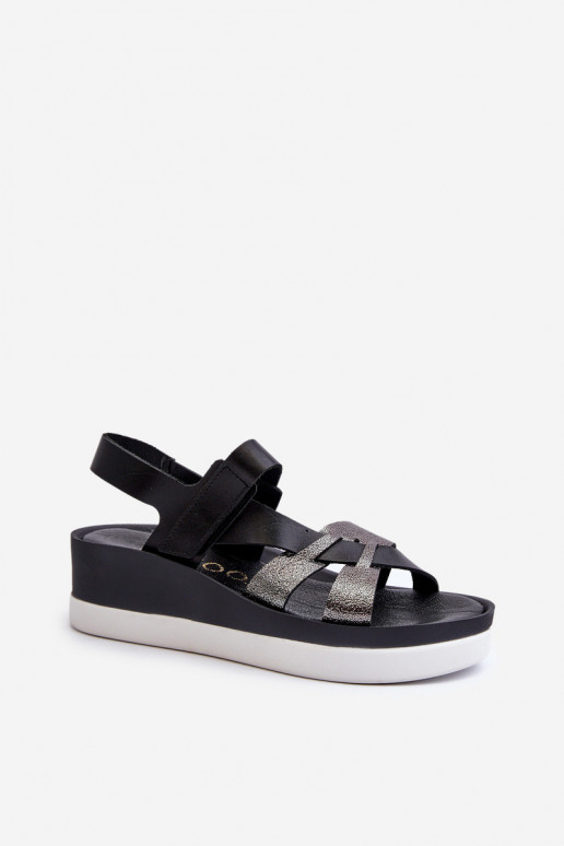 Zazoo 40397 Féminin Sandales pour femmes avec une plateforme couleur noire Zazoo 40397 Féminin Sandales pour femmes avec une plateforme couleur noire