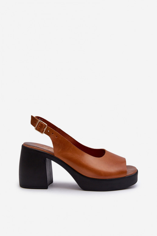 Zazoo 40376 Sandales pour femmes Sur des talons massifs marron Zazoo 40376 Sandales pour femmes Sur des talons massifs marron