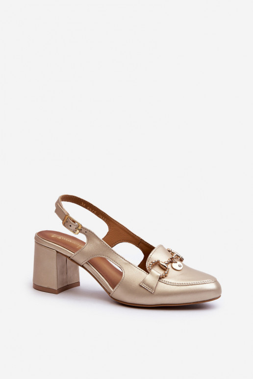 Sandales à talons pour femmes Il fautciejka 06419-25 couleur dorée Sandales à talons pour femmes Il fautciejka 06419-25 couleur dorée