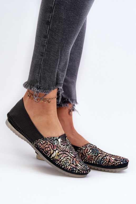 Féminin Ballerines Il fautciejka 1930B-01 couleur noire Féminin Ballerines Il fautciejka 1930B-01 couleur noire