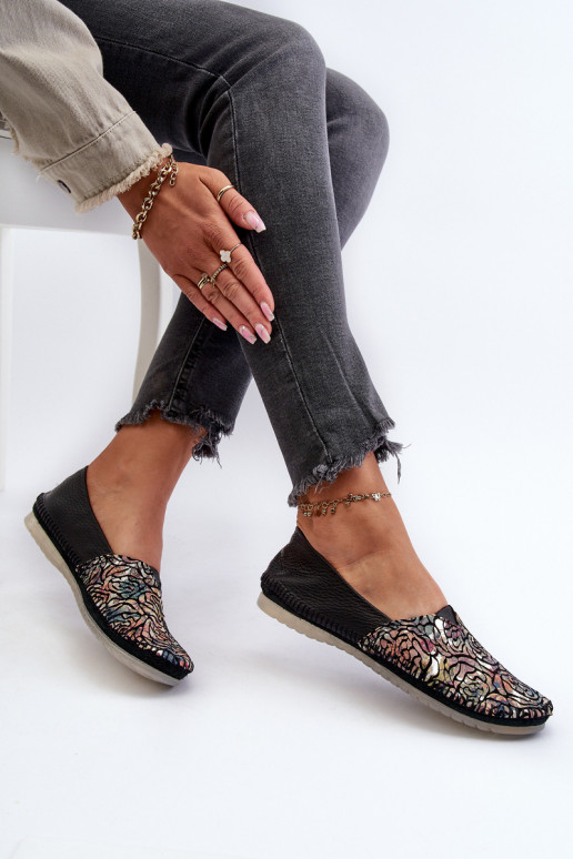 Féminin Ballerines Il fautciejka 1930B-01 couleur noire Féminin Ballerines Il fautciejka 1930B-01 couleur noire