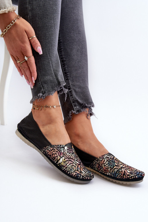 Féminin Ballerines Il fautciejka 1930B-01 couleur noire Féminin Ballerines Il fautciejka 1930B-01 couleur noire