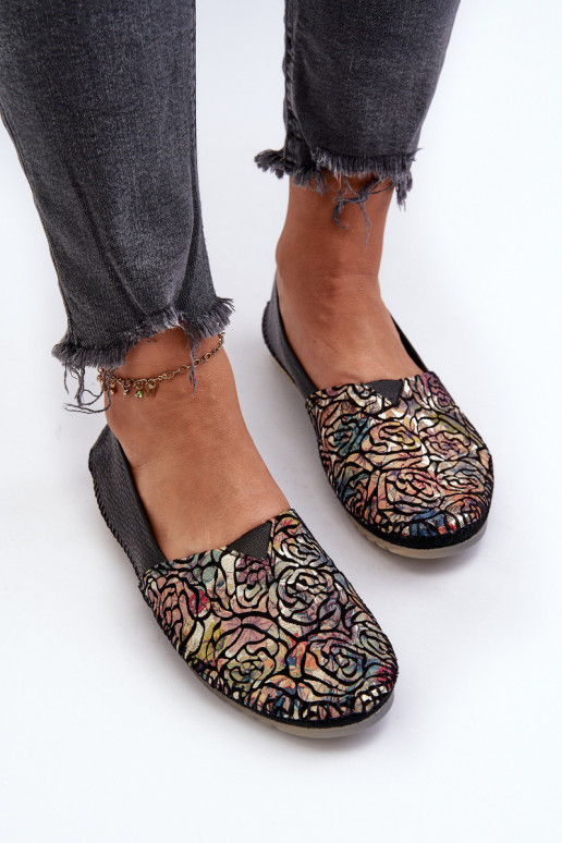 Féminin Ballerines Il fautciejka 1930B-01 couleur noire Féminin Ballerines Il fautciejka 1930B-01 couleur noire