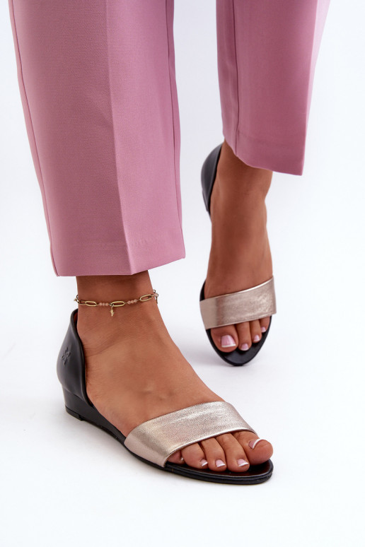 Sandales pour femmes Il fautciejka 1971-67 Noir et-couleur dorée Sandales pour femmes Il fautciejka 1971-67 Noir et-couleur dorée