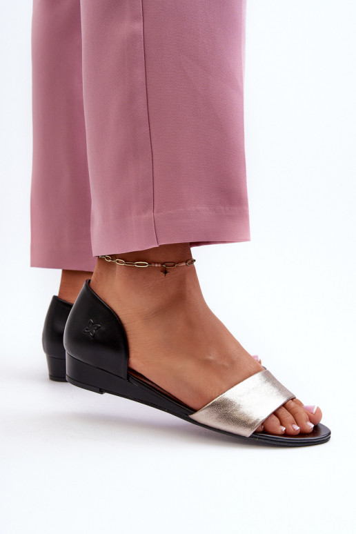 Sandales pour femmes Il fautciejka 1971-67 Noir et-couleur dorée Sandales pour femmes Il fautciejka 1971-67 Noir et-couleur dorée