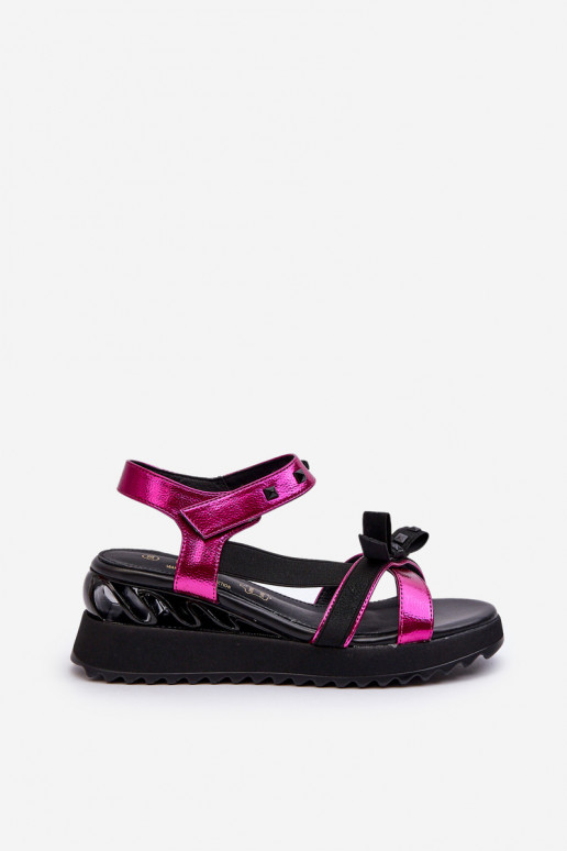 Sandales pour femmes avec des rubans D&A CR956 couleur rose Sandales pour femmes avec des rubans D&A CR956 couleur rose