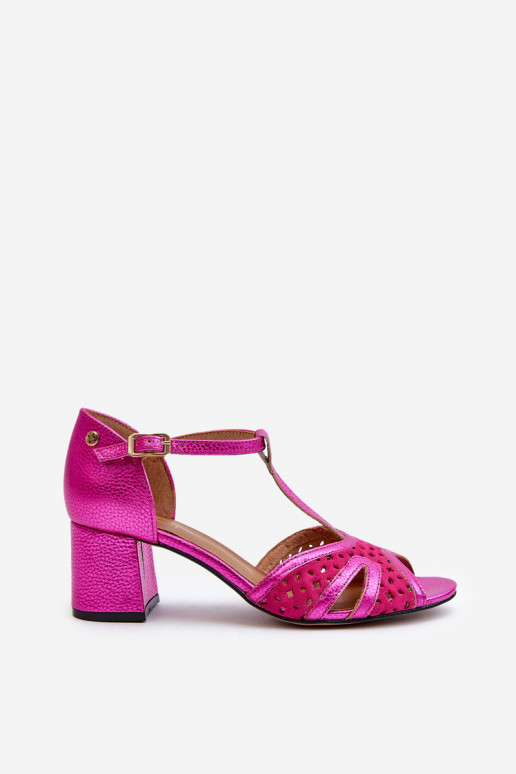 des sandales Peau Féminin avec des talons Il fautciejka 06551-15 couleur rose des sandales Peau Féminin avec des talons Il fautciejka 06551-15 couleur rose