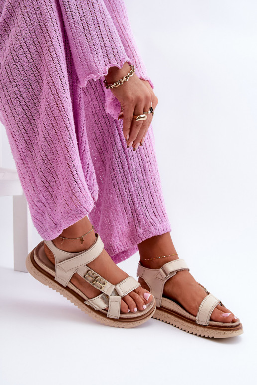 Zazoo 50103 Féminin Sandales pour femmes avec une plateforme beige Zazoo 50103 Féminin Sandales pour femmes avec une plateforme beige