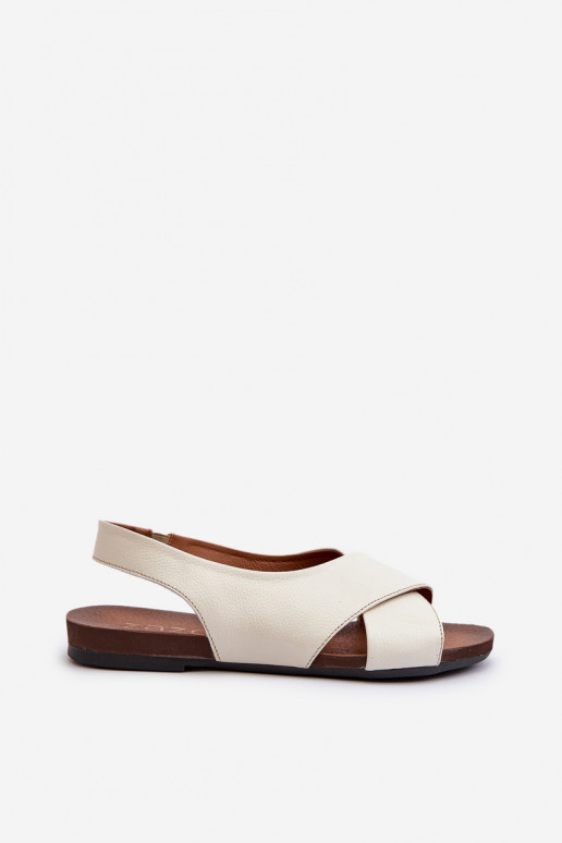 Zazoo 40407 des sandales Peau Féminin couleur ivoire Zazoo 40407 des sandales Peau Féminin couleur ivoire