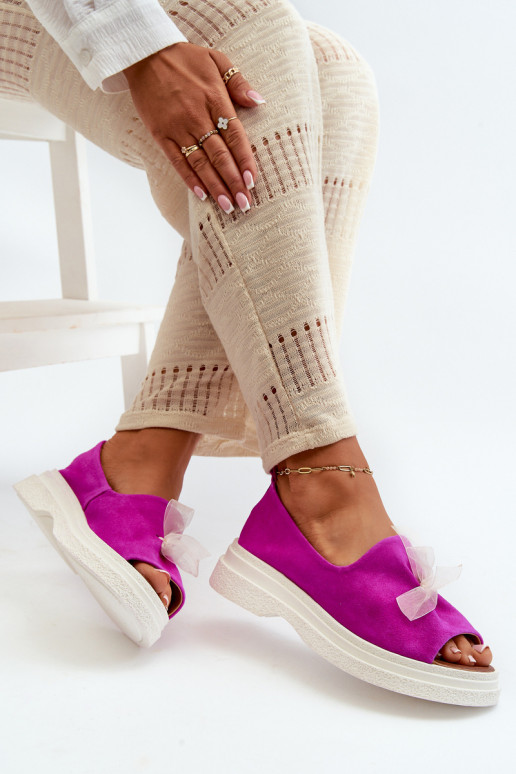 Zazoo 2939 Sandales femme en daim avec des rubans couleur rose Zazoo 2939 Sandales femme en daim avec des rubans couleur rose