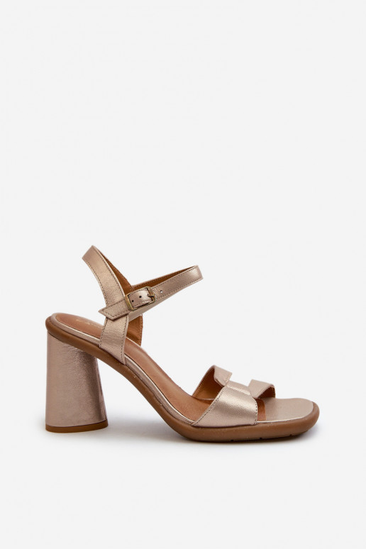 Sandales à talons pour femmes Il fautciejka 06029-25 couleur dorée Sandales à talons pour femmes Il fautciejka 06029-25 couleur dorée