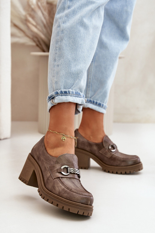 Zazoo 20175 chaussures Féminin avec des talons Cuir naturel beige Zazoo 20175 chaussures Féminin avec des talons Cuir naturel beige