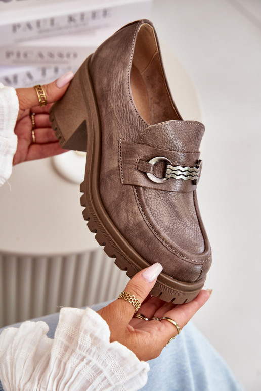 Zazoo 20175 chaussures Féminin avec des talons Cuir naturel beige Zazoo 20175 chaussures Féminin avec des talons Cuir naturel beige