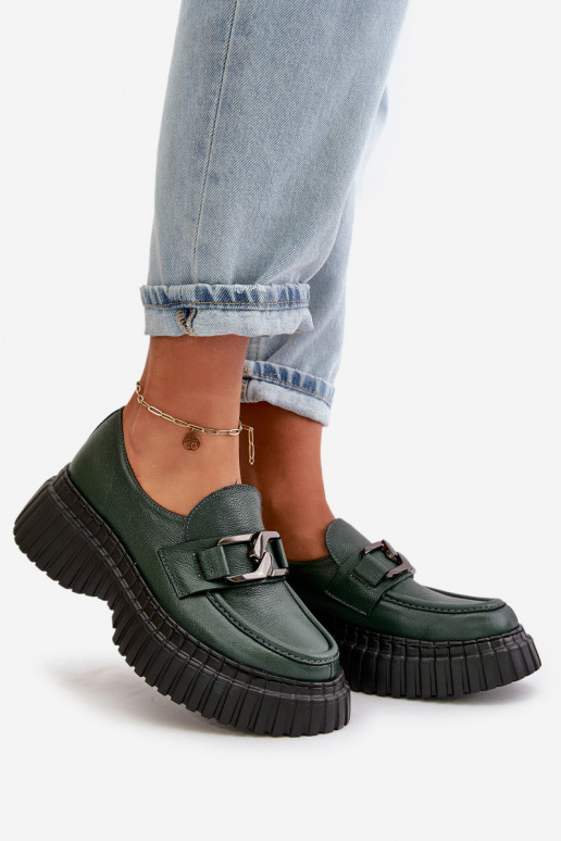 Zazoo 20176 chaussures mocassins pour femmes Fabriqué en cuir naturel couleur kaki Zazoo 20176 chaussures mocassins pour femmes Fabriqué en cuir naturel couleur kaki