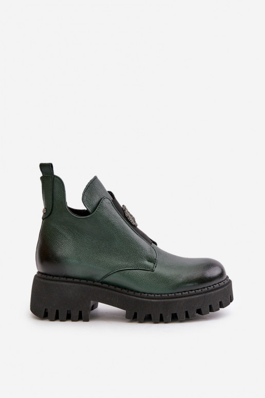 Zazoo 60451 Bottes pour femmes avec des ornements couleur kaki Zazoo 60451 Bottes pour femmes avec des ornements couleur kaki