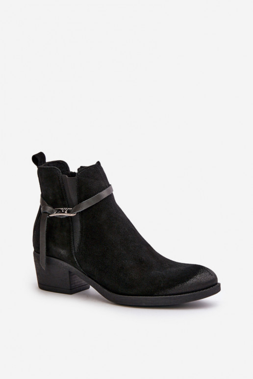 Zazoo 60478 Chaussures en daim avec des talons réchauffer Fixé Au Château couleur noire Zazoo 60478 Chaussures en daim avec des talons réchauffer Fixé Au Château couleur noire