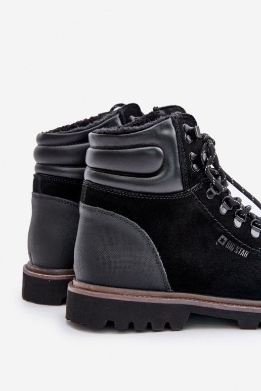 en daim réchauffer Bottes chaussures Mâle Big Star OO174643 Hi-Poly System couleur noire en daim réchauffer Bottes chaussures Mâle Big Star OO174643 Hi-Poly System couleur noire