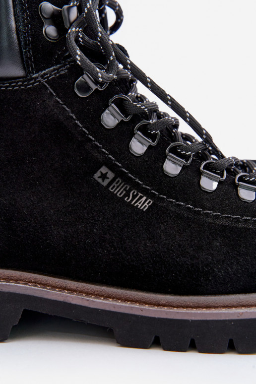 en daim réchauffer Bottes chaussures Mâle Big Star OO174643 Hi-Poly System couleur noire en daim réchauffer Bottes chaussures Mâle Big Star OO174643 Hi-Poly System couleur noire