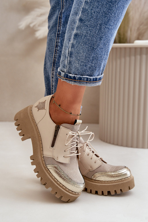 chaussures Féminin Fabriqué en cuir naturel beige Il fautciejka 06177-04 chaussures Féminin Fabriqué en cuir naturel beige Il fautciejka 06177-04