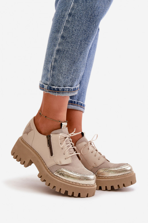 chaussures Féminin Fabriqué en cuir naturel beige Il fautciejka 06177-04 chaussures Féminin Fabriqué en cuir naturel beige Il fautciejka 06177-04