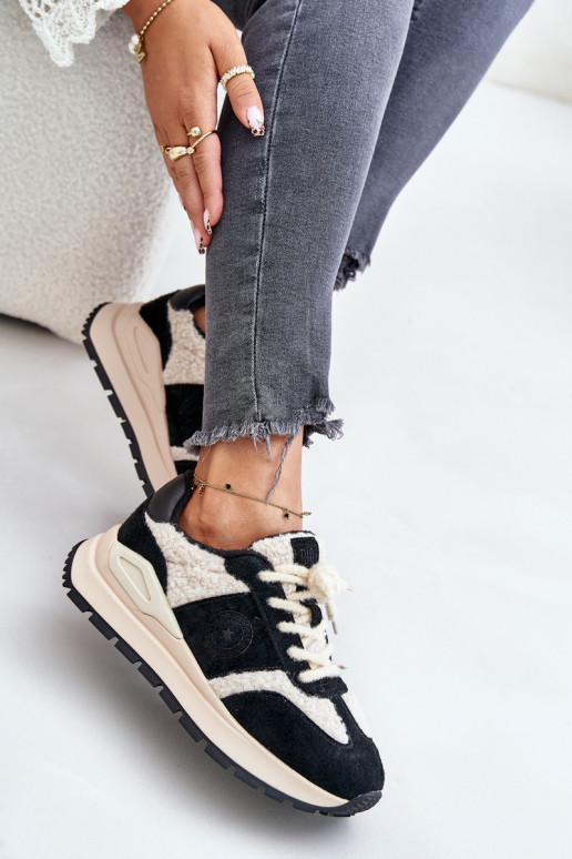 réchauffer Chaussures modèle baskets Féminin Peau Big Star OO274A318 HI-POLY SYSTEM couleur noire réchauffer Chaussures modèle baskets Féminin Peau Big Star OO274A318 HI-POLY SYSTEM couleur noire