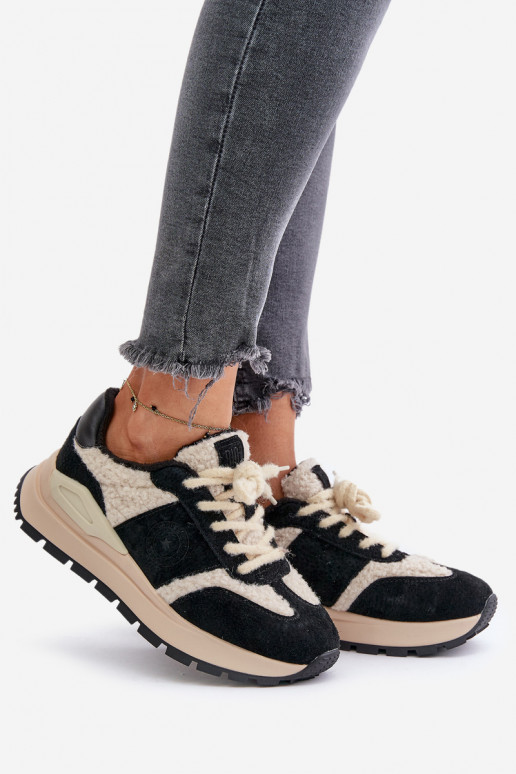 réchauffer Chaussures modèle baskets Féminin Peau Big Star OO274A318 HI-POLY SYSTEM couleur noire réchauffer Chaussures modèle baskets Féminin Peau Big Star OO274A318 HI-POLY SYSTEM couleur noire