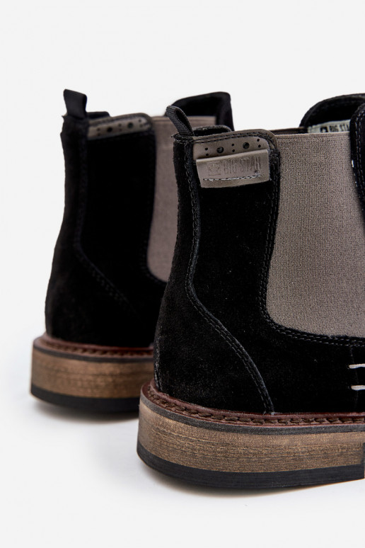 en daim bottes élégantes Mâle Big Star OO174154 couleur noire en daim bottes élégantes Mâle Big Star OO174154 couleur noire