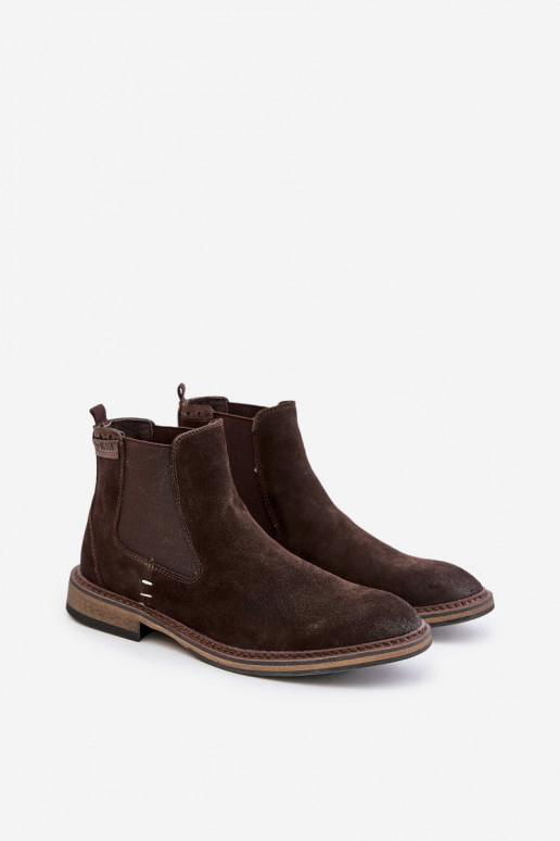 en daim bottes élégantes Mâle Big Star OO174155 marron
