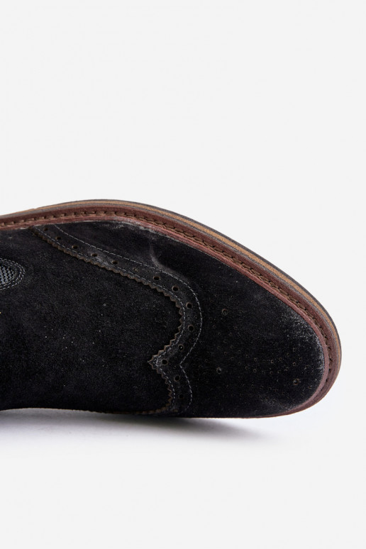 en daim Mâle bottes élégantes Big Star OO174192 couleur noire en daim Mâle bottes élégantes Big Star OO174192 couleur noire