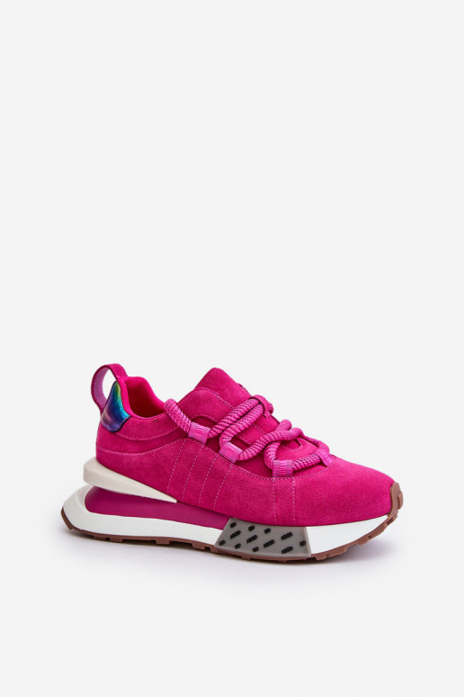 en daim Chaussures modèle baskets Féminin avec une plateformeGrubym Laçagem Artiker 55C0086 couleur rose en daim Chaussures modèle baskets Féminin avec une plateformeGrubym Laçagem Artiker 55C0086 couleur rose