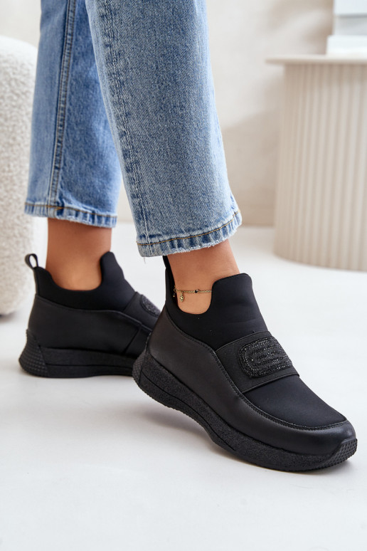 baskets avec une plateforme Peau couleur noire Artiker 55C0035 baskets avec une plateforme Peau couleur noire Artiker 55C0035