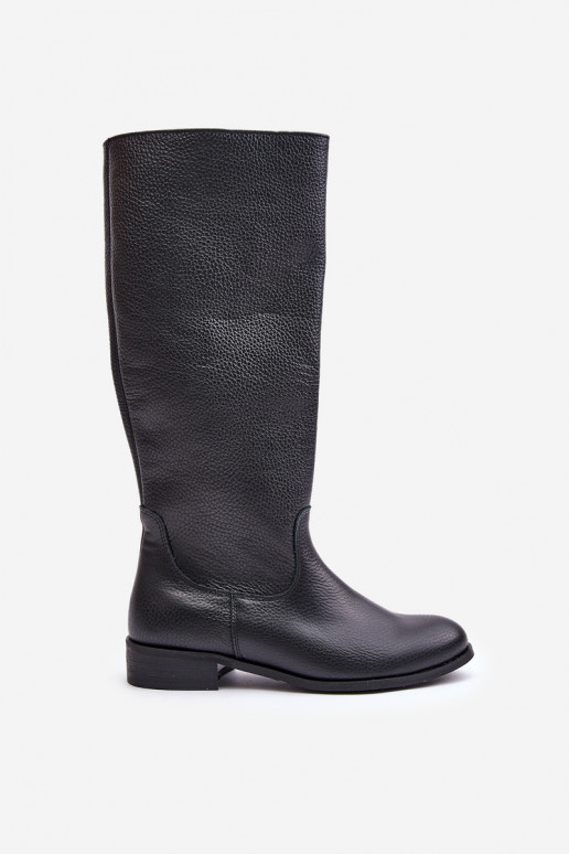 Peau bottes pour femmes Mi-mollet Au Château LeÀski 3616 couleur noire Peau bottes pour femmes Mi-mollet Au Château LeÀski 3616 couleur noire