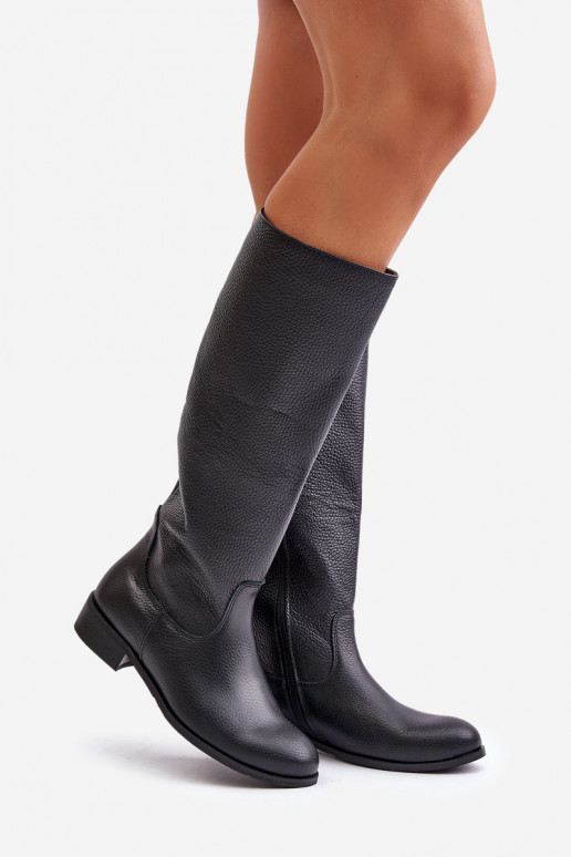 Peau bottes pour femmes Mi-mollet Au Château LeÀski 3616 couleur noire Peau bottes pour femmes Mi-mollet Au Château LeÀski 3616 couleur noire
