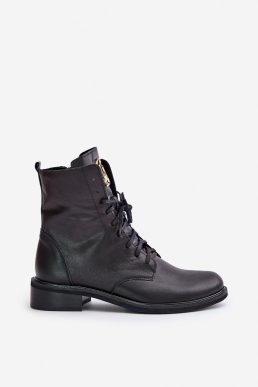 Zazoo 2955 Peau Bottines de travail Ze couleur doréem Detalem Activé Języku couleur noire Zazoo 2955 Peau Bottines de travail Ze couleur doréem Detalem Activé Języku couleur noire