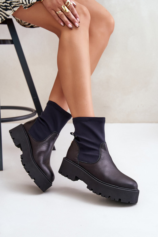 Zazoo 2947 Un modèle convaincant Bottes pour femmes Fabriqué en cuir naturel couleur noire Zazoo 2947 Un modèle convaincant Bottes pour femmes Fabriqué en cuir naturel couleur noire