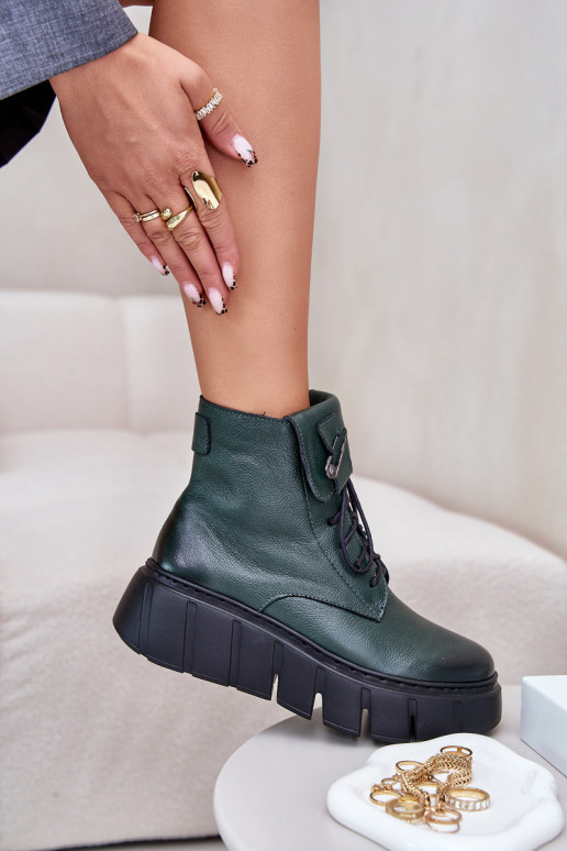 Zazoo 60511 Peau Bottes pour femmes avec une plateforme réchauffer couleur kaki Zazoo 60511 Peau Bottes pour femmes avec une plateforme réchauffer couleur kaki